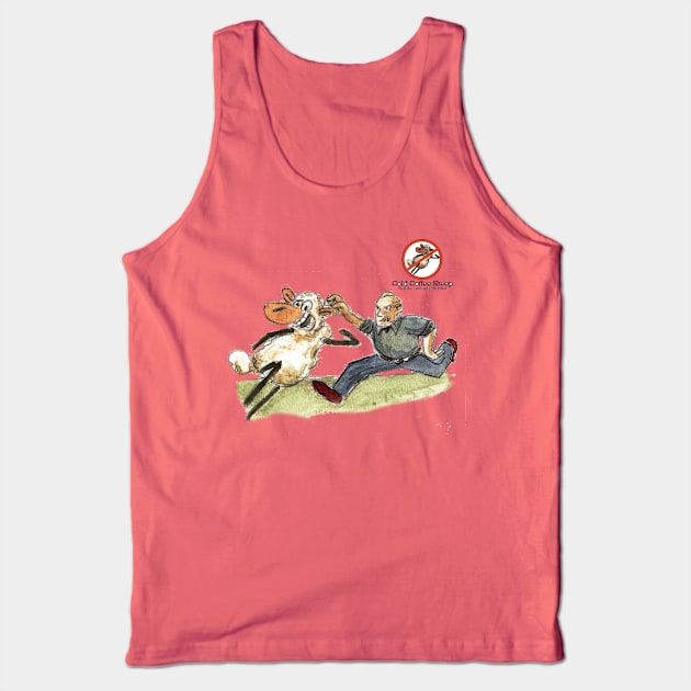 Dad and the Cold Coffee Sheep Tank Top by kaldkaffisauen